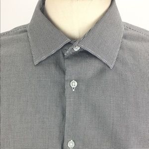 John Varvatos Dress Shirt Gray Long Sleeve 17